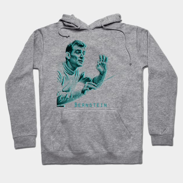 Leonard Bernstein retro Hoodie by LEMESGAKPROVE